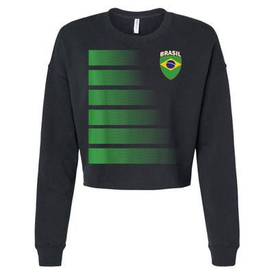 Brazilian Soccer Jersey Brazil Football Brazil Flag Cropped Pullover Crew