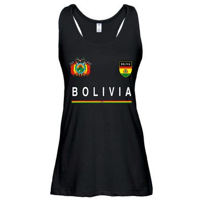 Bolivia Sportsoccer Jersey Flag Football Ladies Essential Flowy Tank