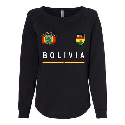 Bolivia Sportsoccer Jersey Flag Football Womens California Wash Sweatshirt