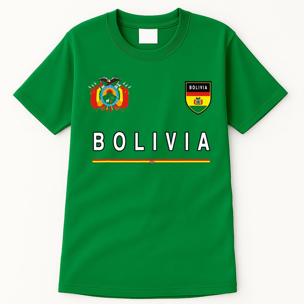 Bolivia Sportsoccer Jersey Flag Football Tall T-Shirt