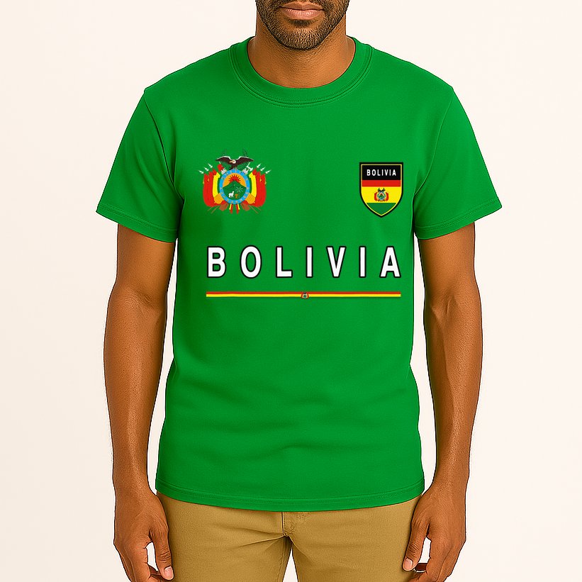 Bolivia Sportsoccer Jersey Flag Football Tall T-Shirt
