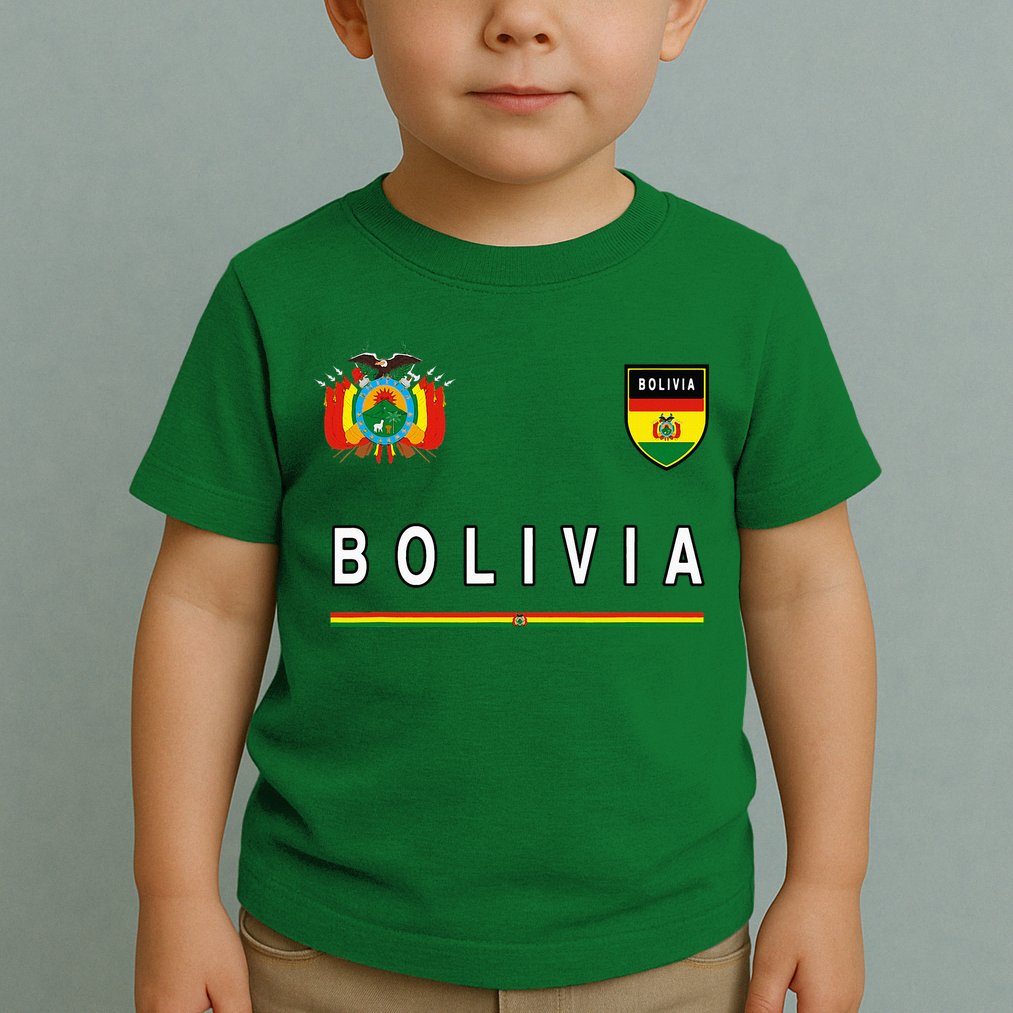 Bolivia Sportsoccer Jersey Flag Football Toddler T-Shirt