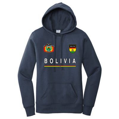 Bolivia Sportsoccer Jersey Flag Football Women's Pullover Hoodie