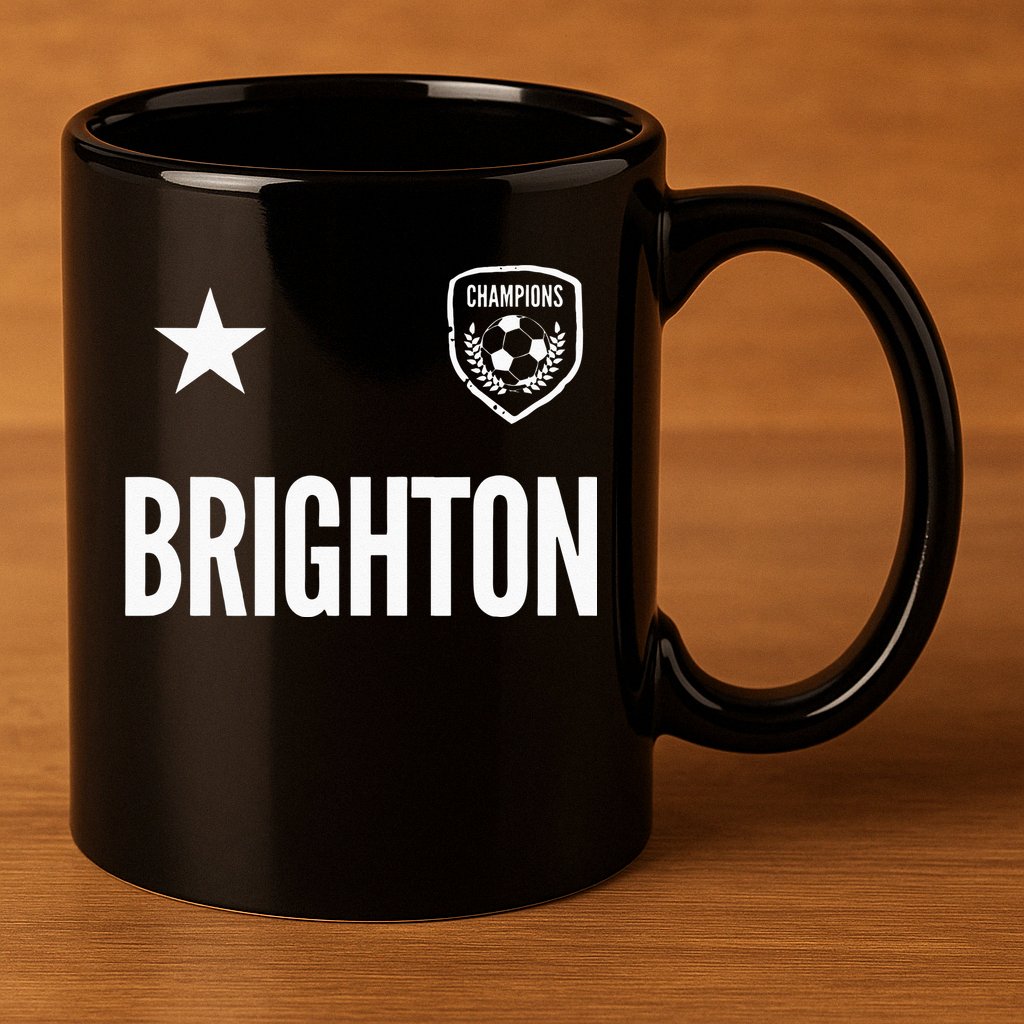 Brighton Soccer Jersey 11oz C Handle Ceramic Mug