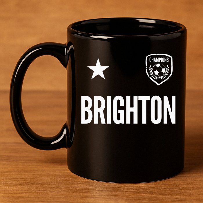 Brighton Soccer Jersey 11oz C Handle Ceramic Mug