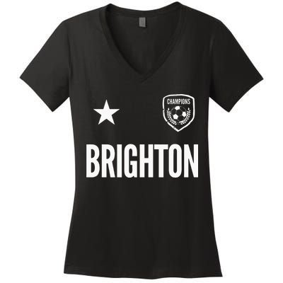 Brighton Soccer Jersey Women's V-Neck T-Shirt