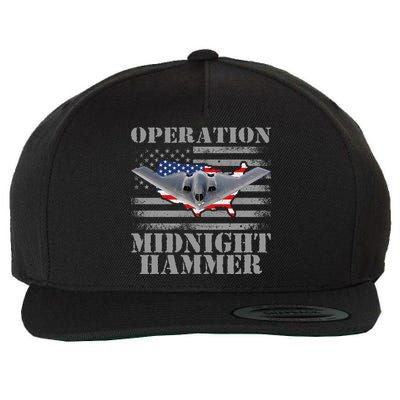B-2 Stealth Jet Operation Midnight Hammer Wool Snapback Cap