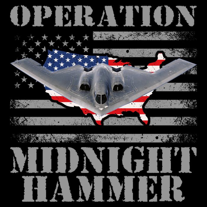 B-2 Stealth Jet Operation Midnight Hammer Wool Snapback Cap