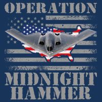 B-2 Stealth Jet Operation Midnight Hammer 7 Panel Mesh Trucker Snapback Hat