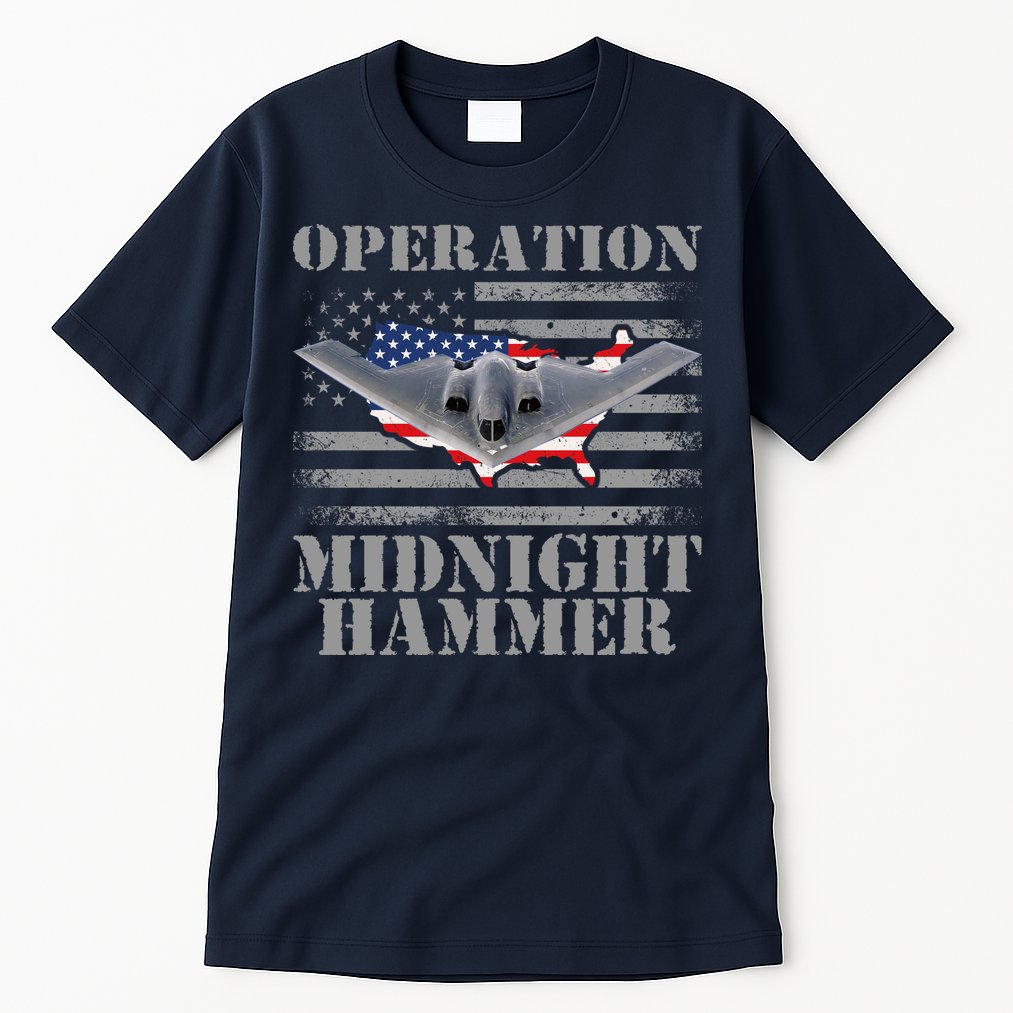 B-2 Stealth Jet Operation Midnight Hammer Tall T-Shirt