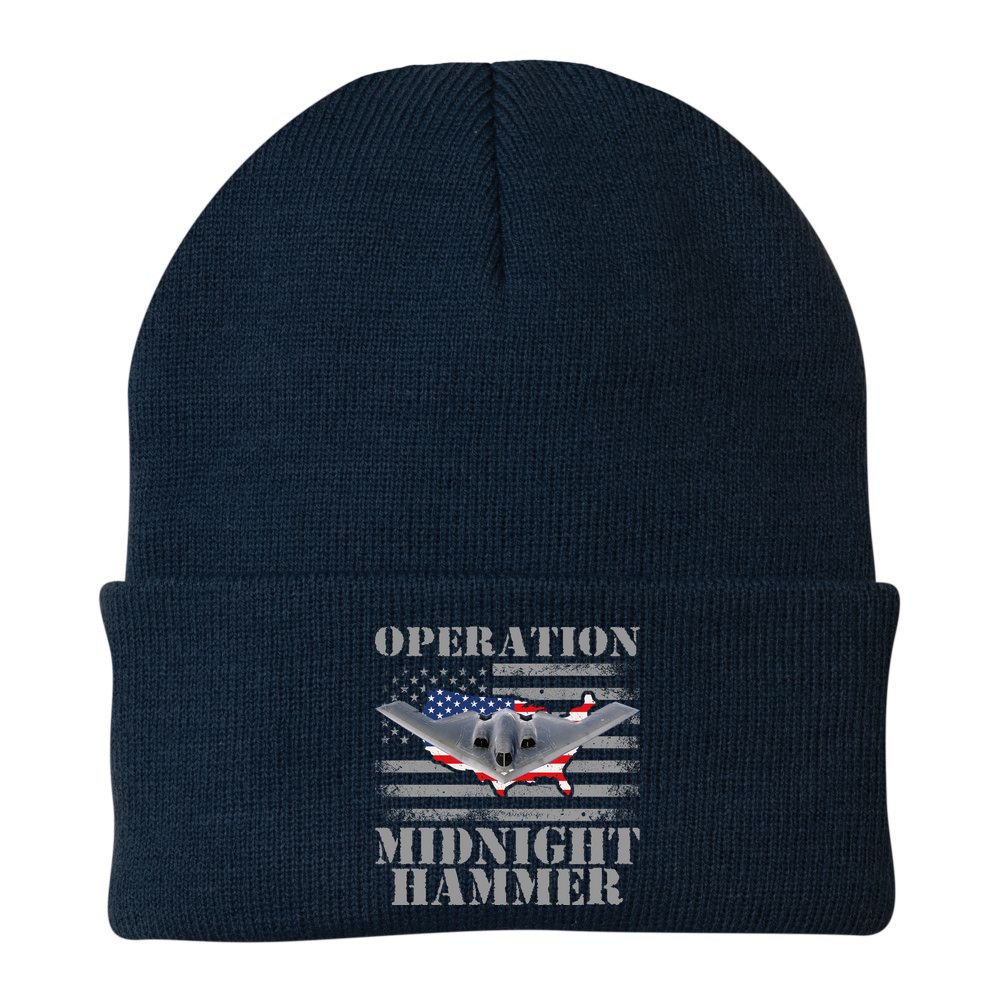 B-2 Stealth Jet Operation Midnight Hammer Beanie