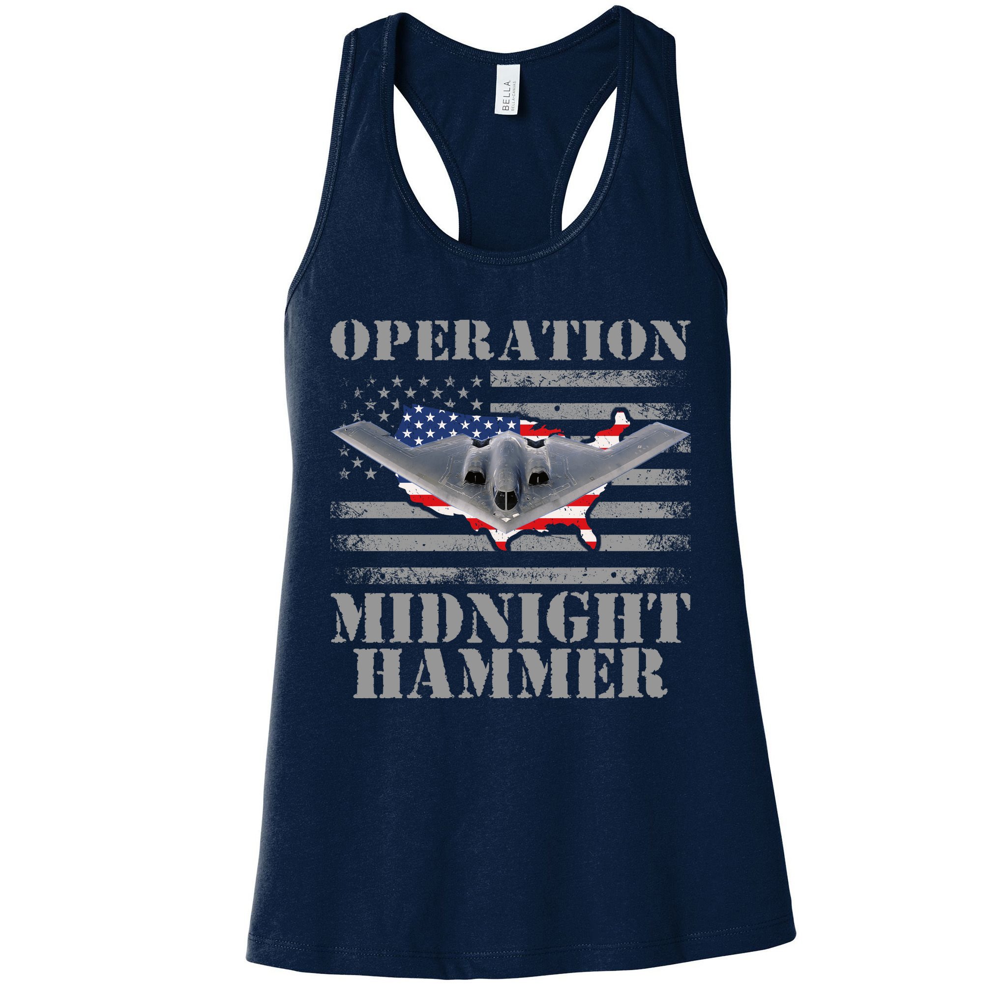 B-2 Stealth Jet Operation Midnight Hammer Womens Tank Top