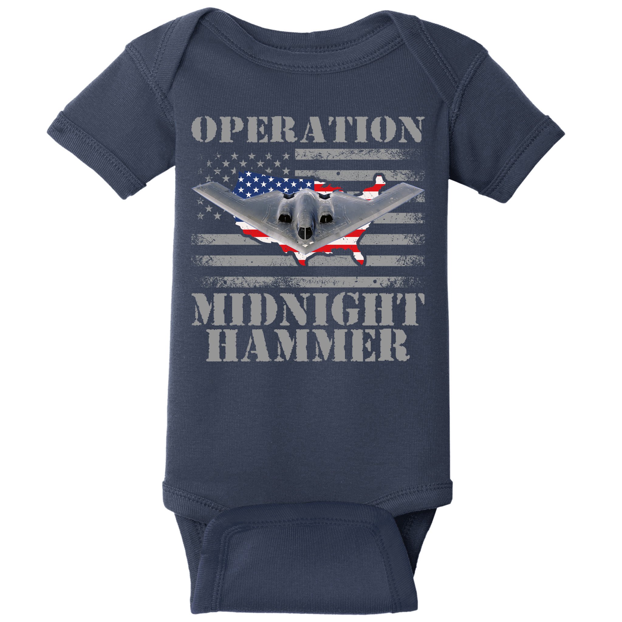 B-2 Stealth Jet Operation Midnight Hammer Baby Bodysuit