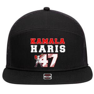 Baseball Style Kamala Vote For 2024 President Kamala Harris 7 Panel Mesh Trucker Snapback Hat