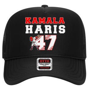 Baseball Style Kamala Vote For 2024 President Kamala Harris High Crown Mesh Back Trucker Hat