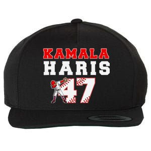 Baseball Style Kamala Vote For 2024 President Kamala Harris Wool Snapback Cap