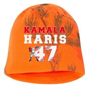 Baseball Style Kamala Vote For 2024 President Kamala Harris Kati - Camo Knit Beanie