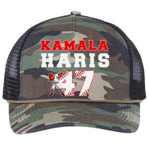 Baseball Style Kamala Vote For 2024 President Kamala Harris Retro Rope Trucker Hat Cap