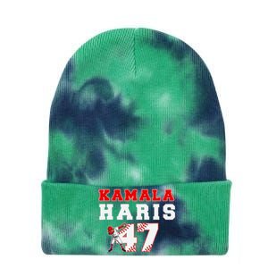 Baseball Style Kamala Vote For 2024 President Kamala Harris Tie Dye 12in Knit Beanie