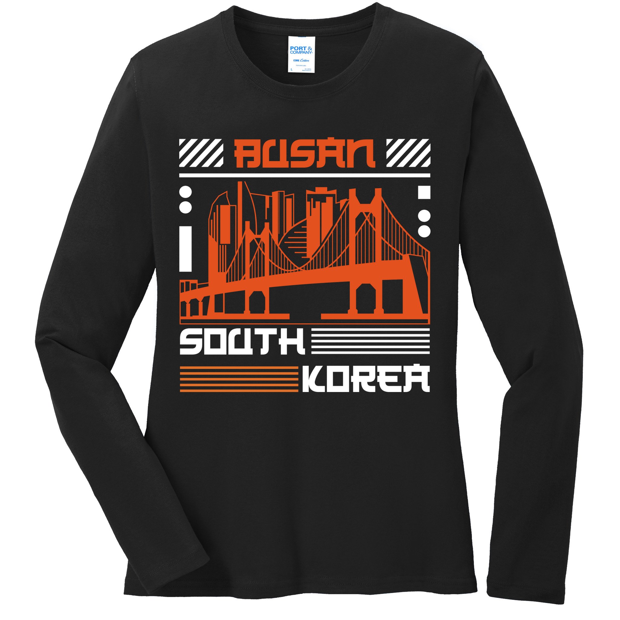 Busan South Korea Ladies Long Sleeve Shirt