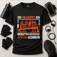 Busan South Korea Cooling Performance Crew T-Shirt