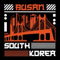 Busan South Korea Cooling Performance Crew T-Shirt