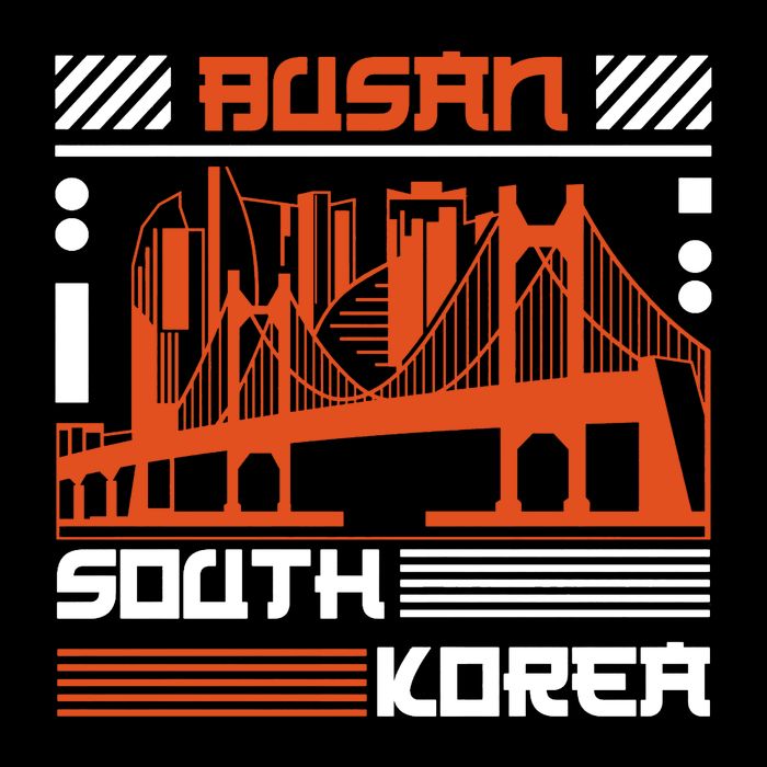 Busan South Korea Cooling Performance Crew T-Shirt