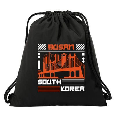 Busan South Korea Drawstring Bag