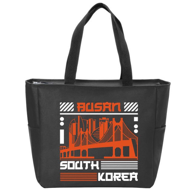 Busan South Korea Zip Tote Bag