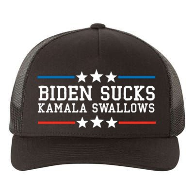 Biden Sucks Kamala Swallows Funny Biden And Kamala Yupoong Adult 5-Panel Trucker Hat