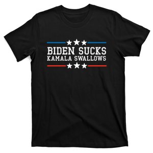 Biden Sucks Kamala Swallows Funny Biden And Kamala T-Shirt