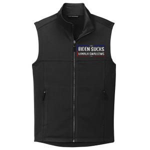 Biden Sucks Kamala Swallows Funny Biden And Kamala Collective Smooth Fleece Vest