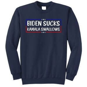 Biden Sucks Kamala Swallows Funny Biden And Kamala Sweatshirt