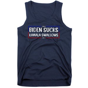 Biden Sucks Kamala Swallows Funny Biden And Kamala Tank Top