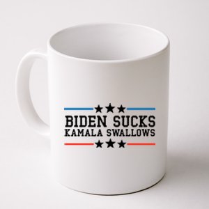 Biden Sucks Kamala Swallows Funny Biden And Kamala Coffee Mug