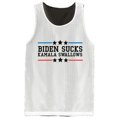 Biden Sucks Kamala Swallows Funny Biden And Kamala Mesh Reversible Basketball Jersey Tank