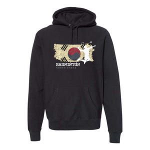 Badminton South Korea Net Games Player Badminton Premium Hoodie