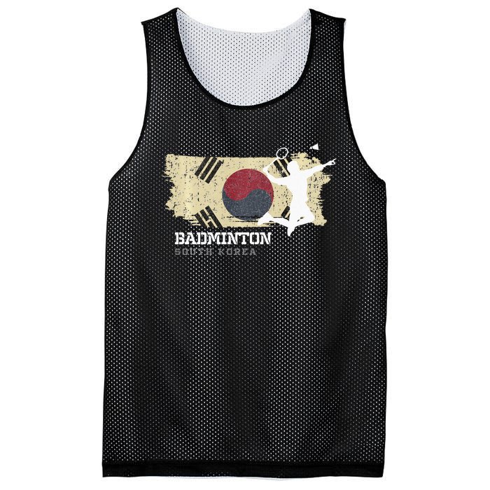 Badminton South Korea Net Games Player Badminton Mesh Reversible Basketball Jersey Tank