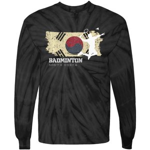 Badminton South Korea Net Games Player Badminton Tie-Dye Long Sleeve Shirt