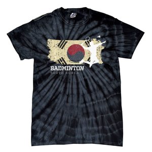 Badminton South Korea Net Games Player Badminton Tie-Dye T-Shirt