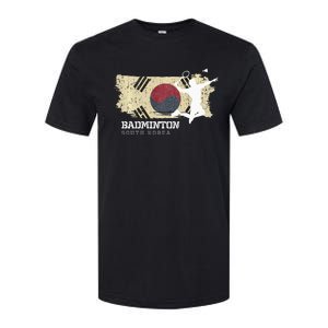 Badminton South Korea Net Games Player Badminton Softstyle CVC T-Shirt