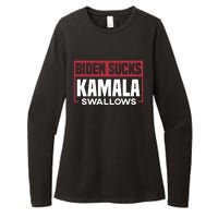 Biden Sucks Kamala Swallows Womens CVC Long Sleeve Shirt