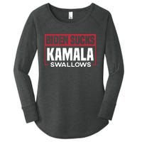 Biden Sucks Kamala Swallows Women's Perfect Tri Tunic Long Sleeve Shirt