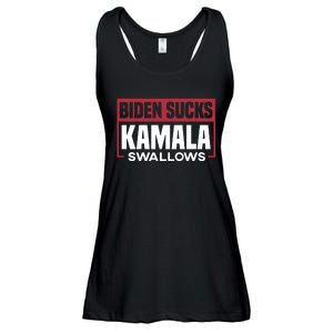 Biden Sucks Kamala Swallows Ladies Essential Flowy Tank