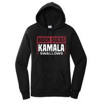 Biden Sucks Kamala Swallows Women's Pullover Hoodie