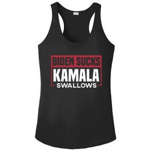 Biden Sucks Kamala Swallows Ladies PosiCharge Competitor Racerback Tank