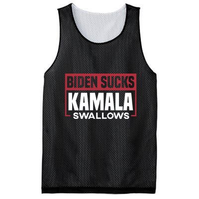 Biden Sucks Kamala Swallows Mesh Reversible Basketball Jersey Tank