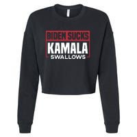 Biden Sucks Kamala Swallows Cropped Pullover Crew