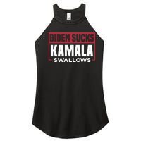 Biden Sucks Kamala Swallows Women's Perfect Tri Rocker Tank