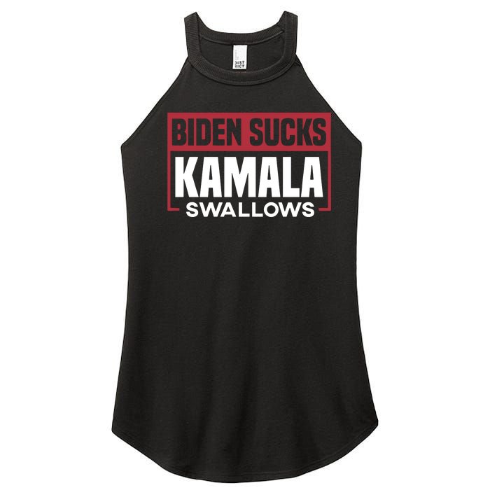 Biden Sucks Kamala Swallows Women's Perfect Tri Rocker Tank